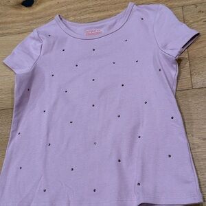 Cat & Jack Light Purple T-Shirt with Stud Details